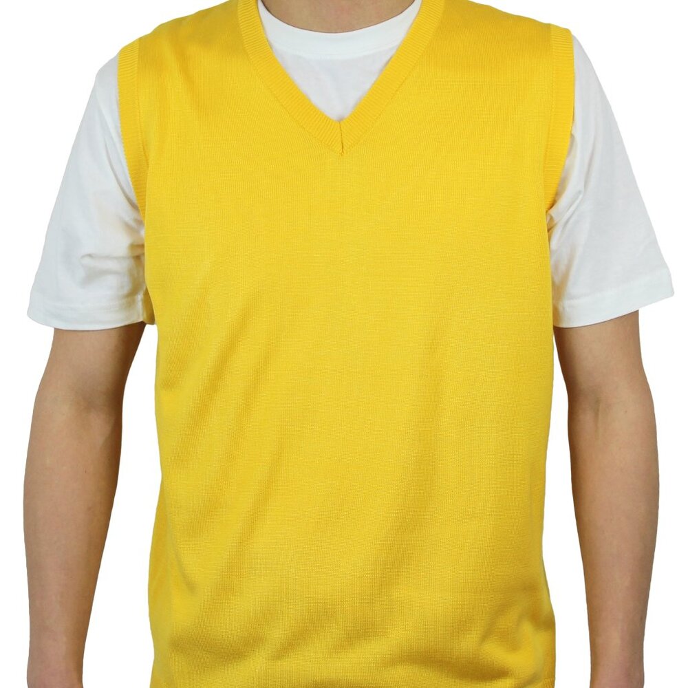Men's solid sweater vest